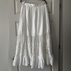 Abercrombie & Fitch White Lace Skirt